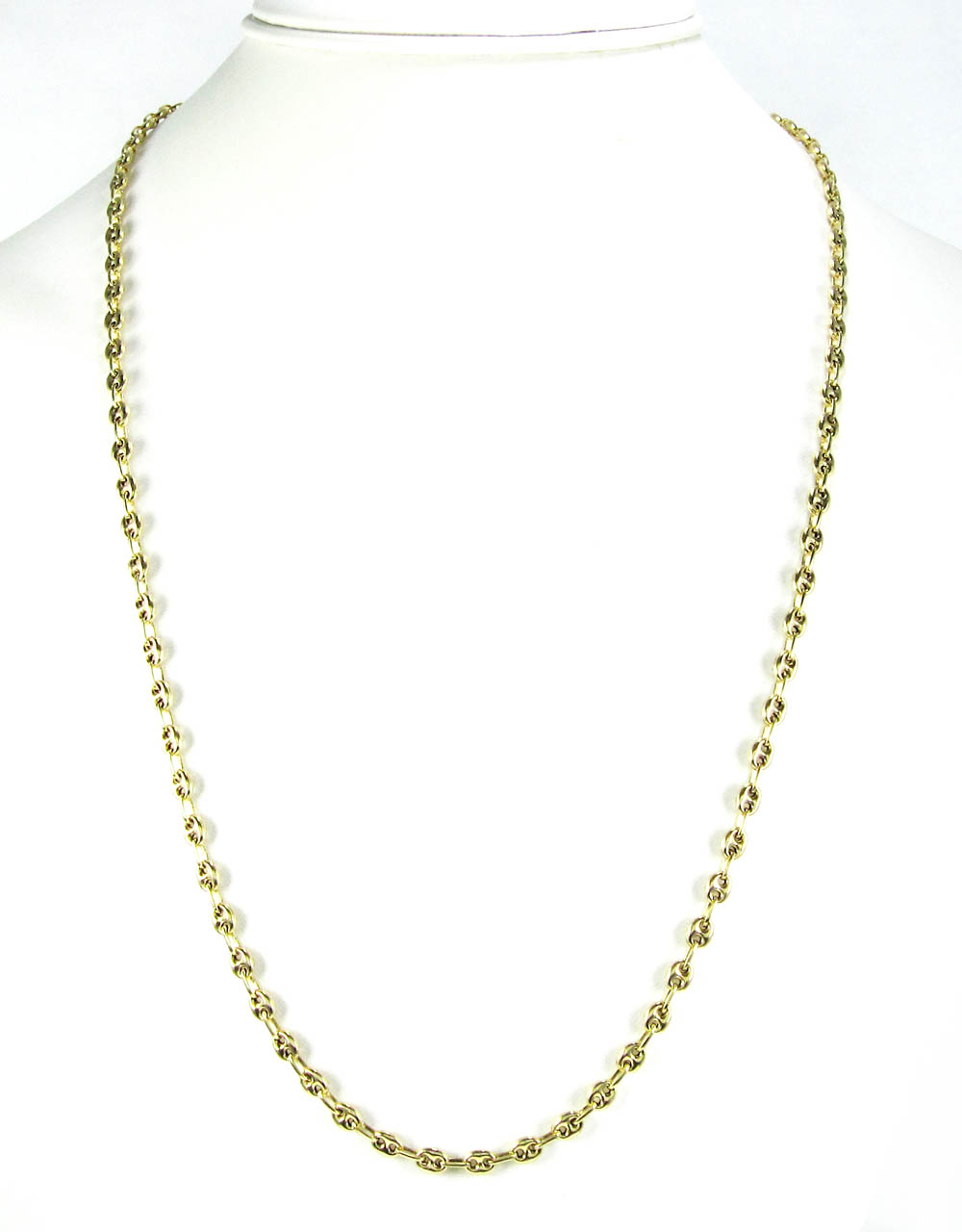 14k yellow gold gucci link chain 20-24 inch 4.10mm 