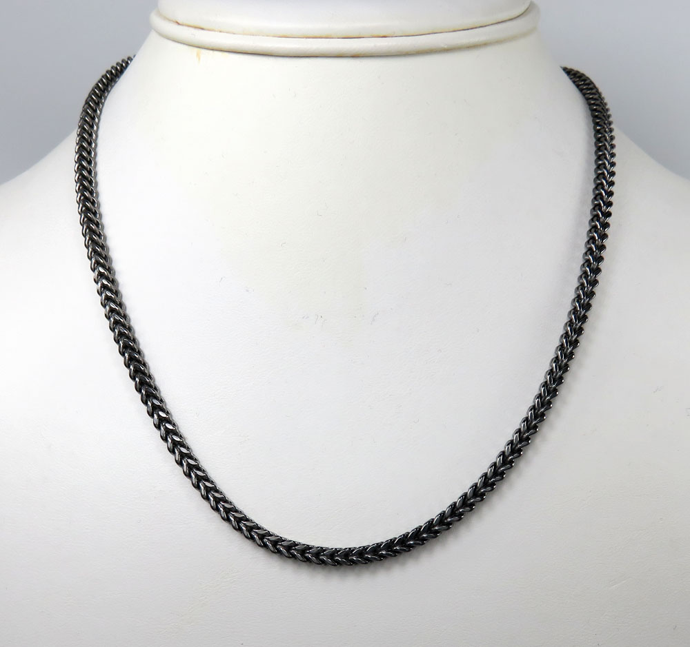 10k black gold franco link chain 24-30 inch 3.50mm - Image 7