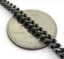 10k black gold franco link chain 24-30 inch 3.50mm