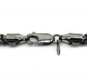10k black gold franco link chain 24-30 inch 3.50mm