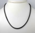 10k black gold franco link chain 24-30 inch 3.50mm