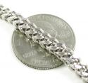 10k white gold smooth cut franco link chain 26-36 inch 4.25mm