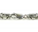 10k white gold smooth cut franco link chain 26-36 inch 4.25mm