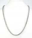 10k white gold smooth cut franco link chain 26-36 inch 4.25mm