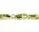 10k yellow gold smooth cut franco link chain 18-26