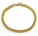 10k yellow gold smooth cut franco bracelet 8.50 inch 4.5mm 