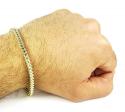 10k yellow gold diamond cut franco bracelet 9 inch 4.1mm 