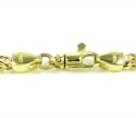 14k yellow gold smooth cut franco link chain 22-34 inch 3mm