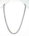 14k white gold smooth cut franco link chain 22-36 inch 4.25mm