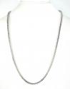 14k white gold smooth cut franco link chain 22-36 inch 3.75mm