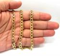 10k yellow gold hollow cuban link chain 20-30 inch 7.5mm