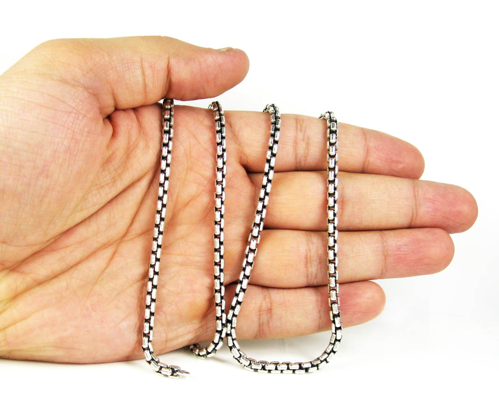 22 inch sterling silver box deals chain