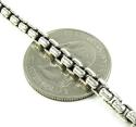 925 sterling silver box link chain 30 inch 4mm