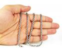925 sterling silver box link chain 30 inch 4mm