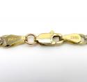 10k yellow gold diamond cut cuban link chain 18-26 inch 3.75mm