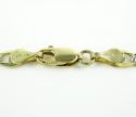 10k yellow gold diamond cut mariner link chain 18-26 inch 4mm
