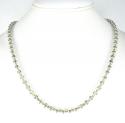 925 two tone silver diamond cut bead chain 24-30 inch 5mm
