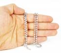 925 white sterling silver diamond cut bead chain 30 inch 4mm