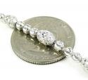 925 white sterling silver diamond cut bead chain 22 inch 5mm