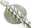 10k white gold franco link chain 30-40 inch 5.3mm