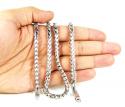 10k white gold franco link chain 30-40 inch 5.3mm