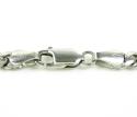 10k white gold miami link chain 22-26 inch 5.40mm