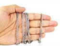 10k white gold miami link chain 22-26 inch 5.40mm