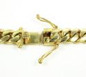 10k yellow gold thick miami link chain 20-40 inch 10.5mm