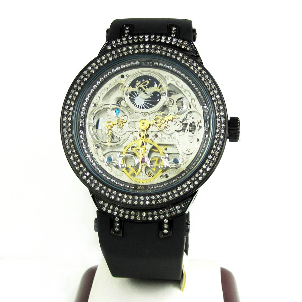 Joe rodeo master black automatic diamond watch 2.20ct - Image 2