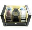 Joe rodeo master black automatic diamond watch 2.20ct
