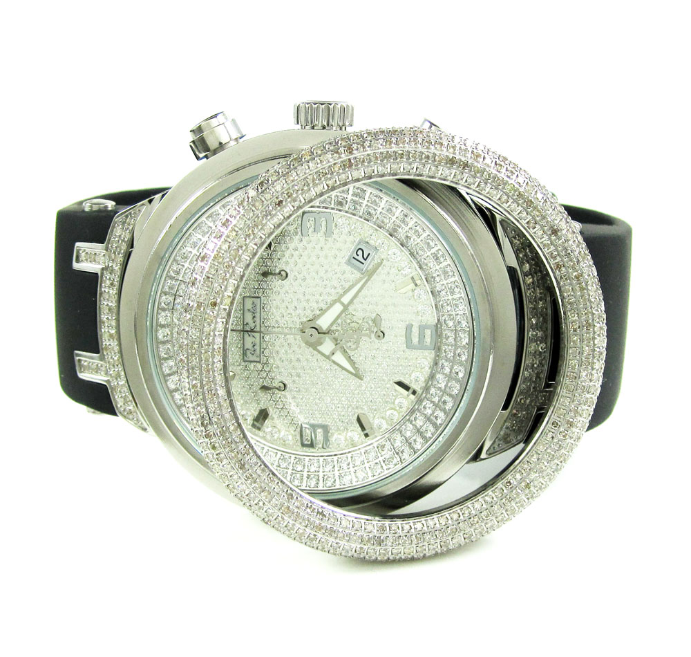 Joe rodeo master white iced out diamond watch jjm68 6.50ct