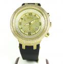 Joe rodeo master yellow iced out diamond watch jjm68 6.50ct