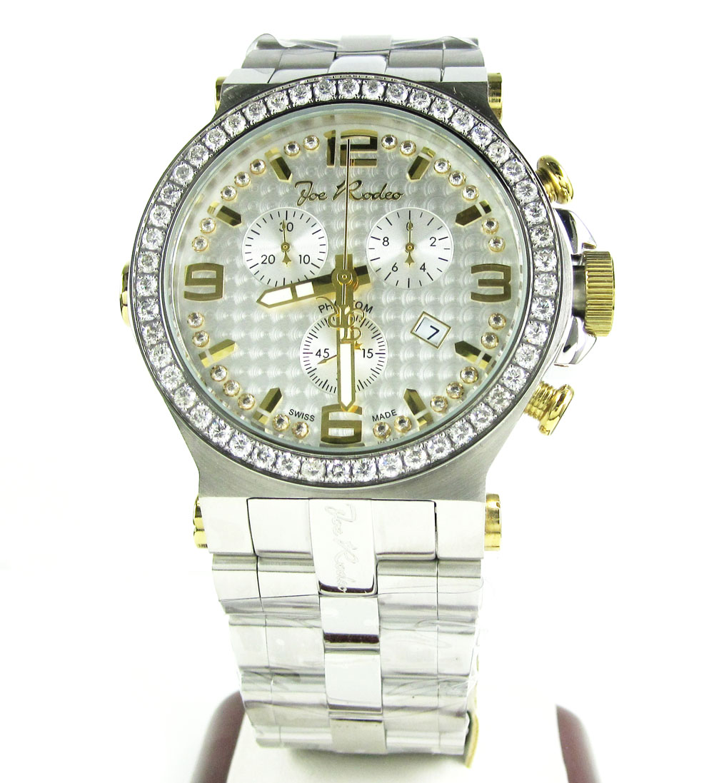 Joe rodeo phantom iced out diamond watch jtpm40 3.25ct - Image 2