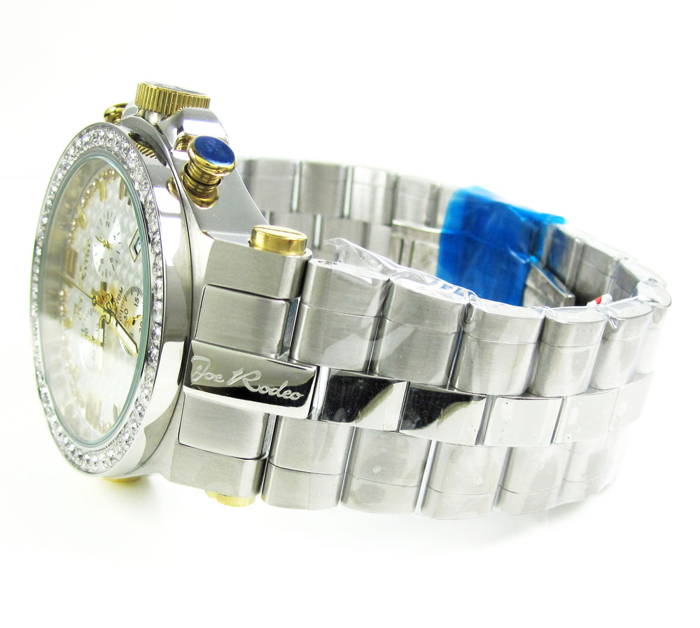 Joe rodeo phantom iced out diamond watch jtpm40 3.25ct