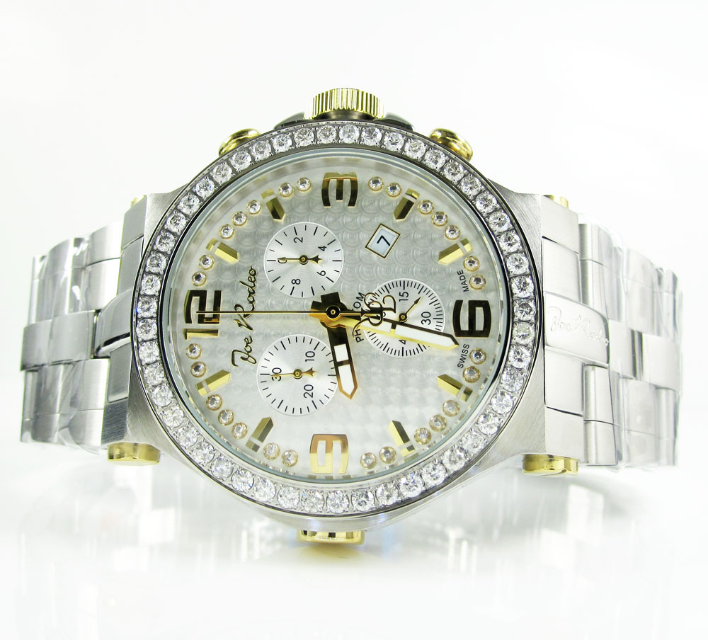 Joe rodeo phantom iced out diamond watch jtpm40 3.25ct - Image 7