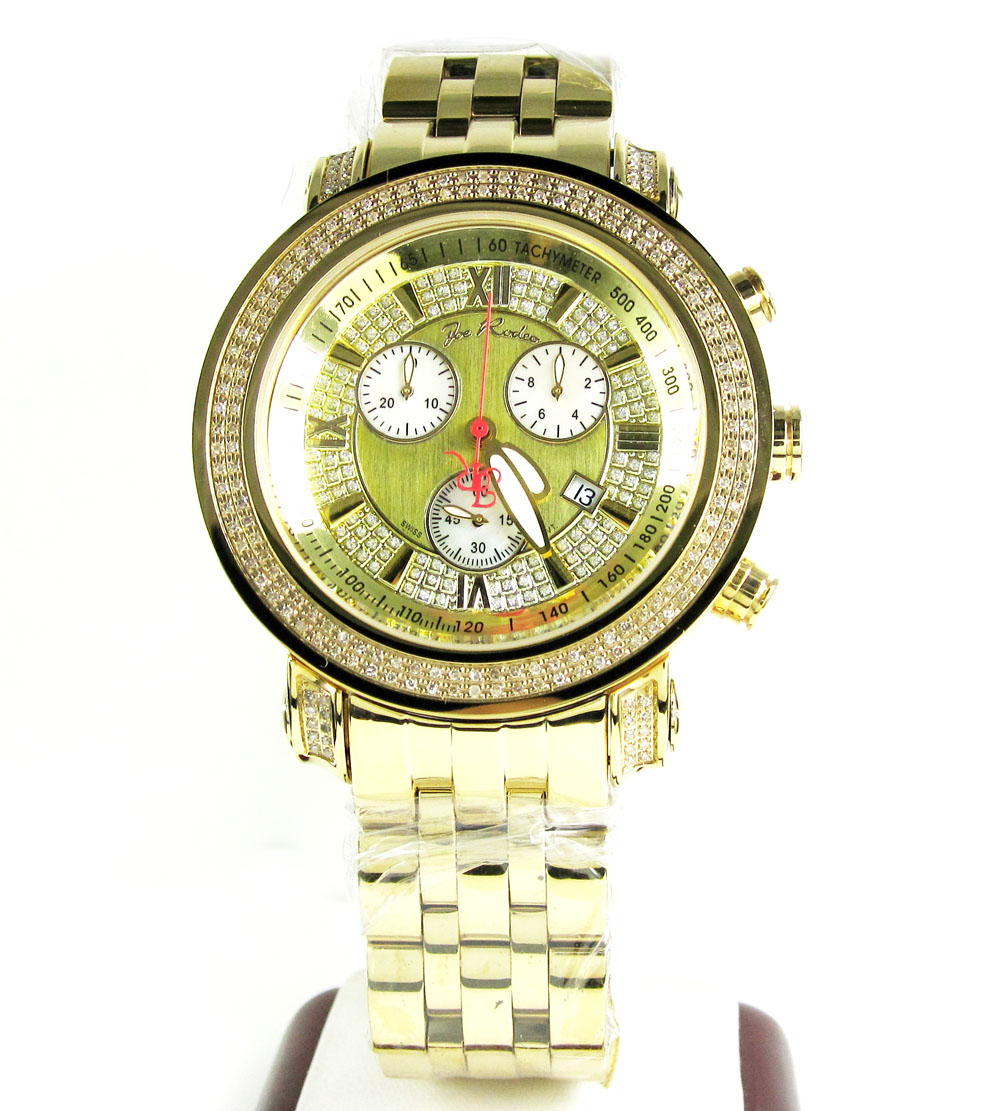 Joe rodeo tyler diamond yellow watch jty1 2.00ct
