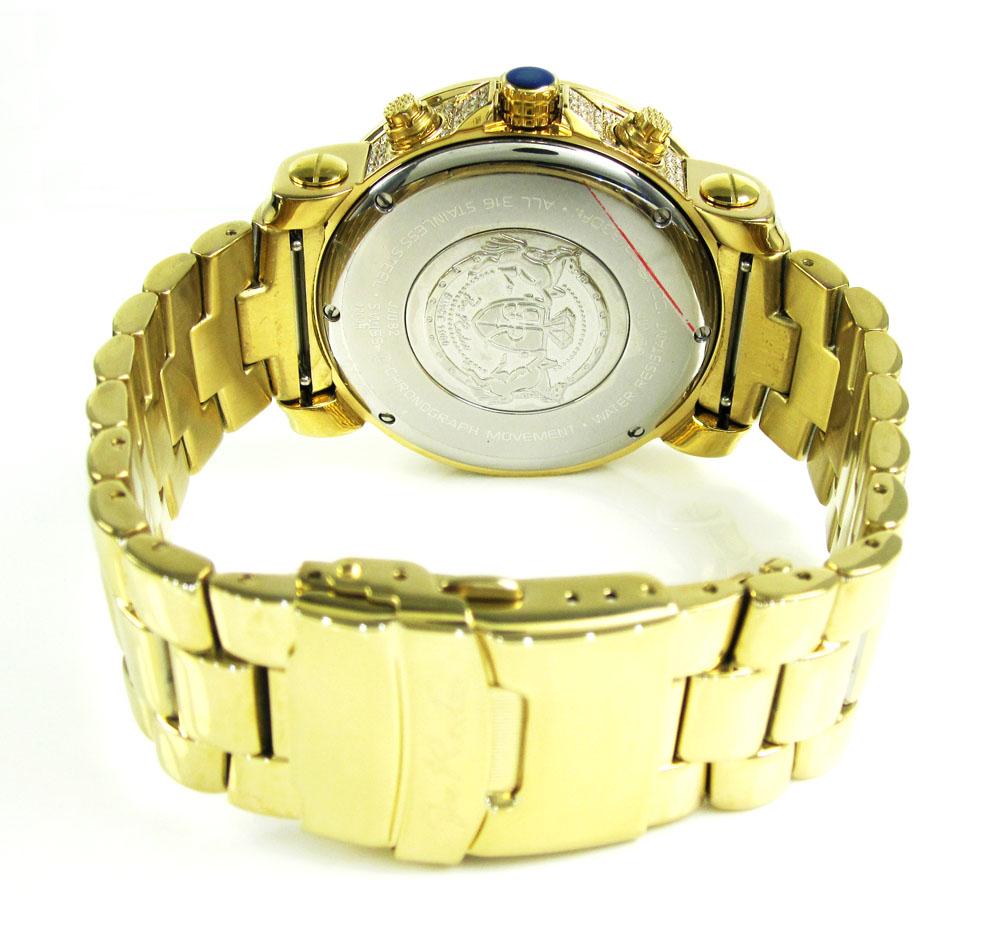 Joe rodeo junior fully iced out yellow watch jju82 17.25ct