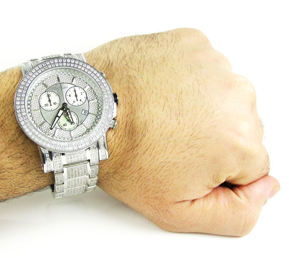 Joe rodeo trooper diamond watch jtro5 14.50ct - Image 5