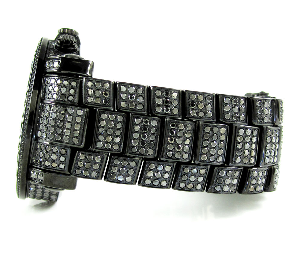 Joe rodeo junior black diamond fully iced out watch jju149 27.00ct - Image 5