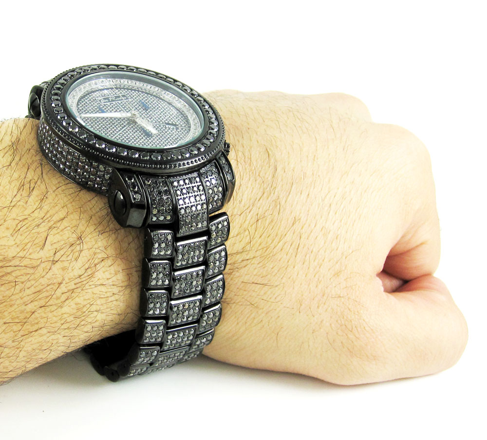 Joe rodeo junior black diamond fully iced out watch jju149 27.00ct - Image 9
