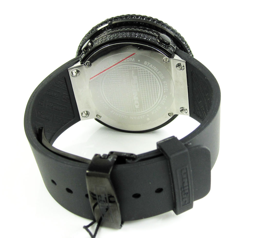 Mens black cz jojino digital watch 10.00ct - Image 6
