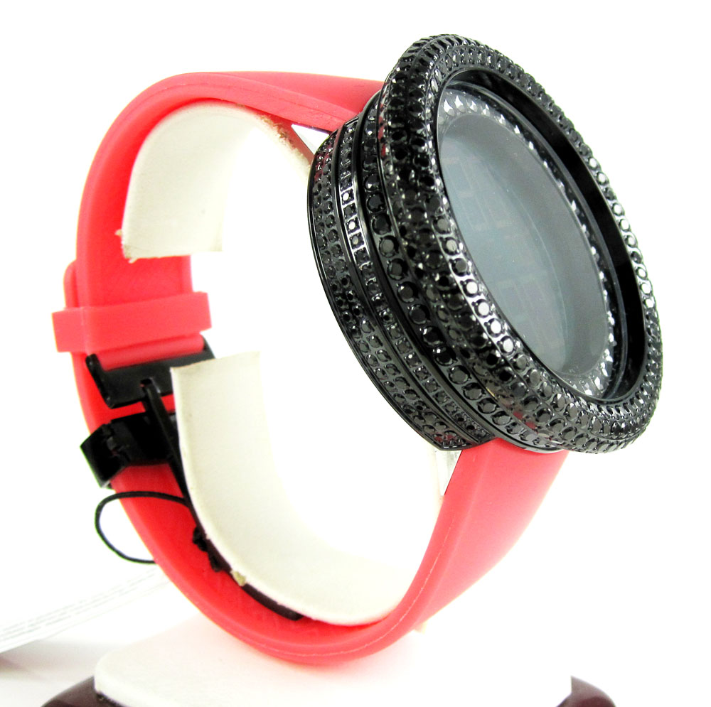 Mens black cz jojino digital watch 10.00ct - Image 4