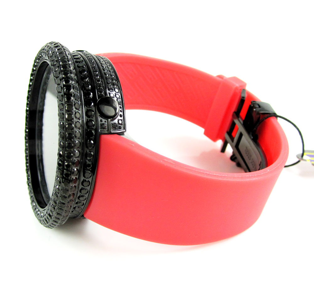 Mens black cz jojino digital watch 10.00ct - Image 5