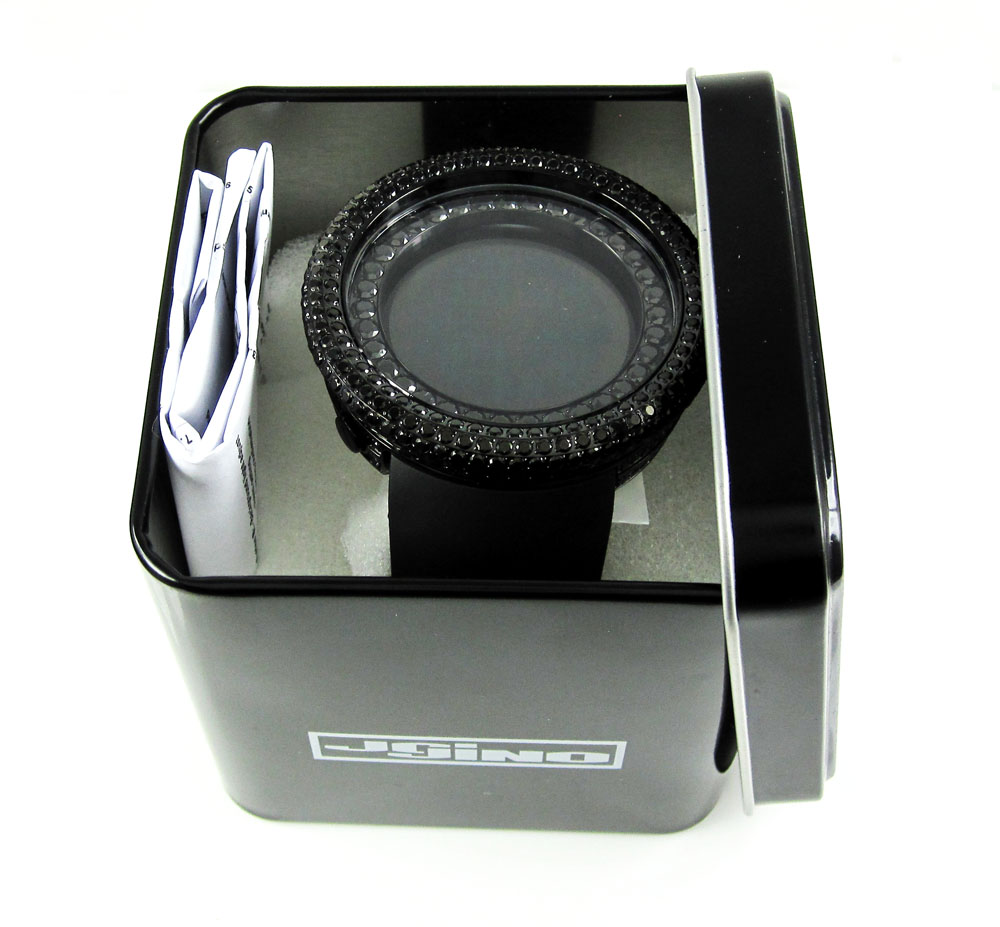 Mens black cz jojino digital watch 10.00ct - Image 9