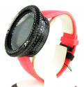 Mens black cz jojino digital watch 10.00ct