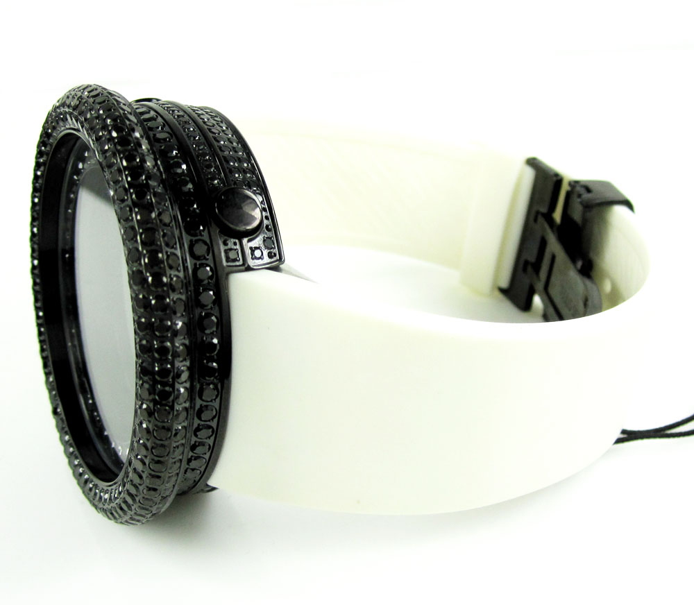 Mens black cz jojino digital watch 10.00ct - Image 5