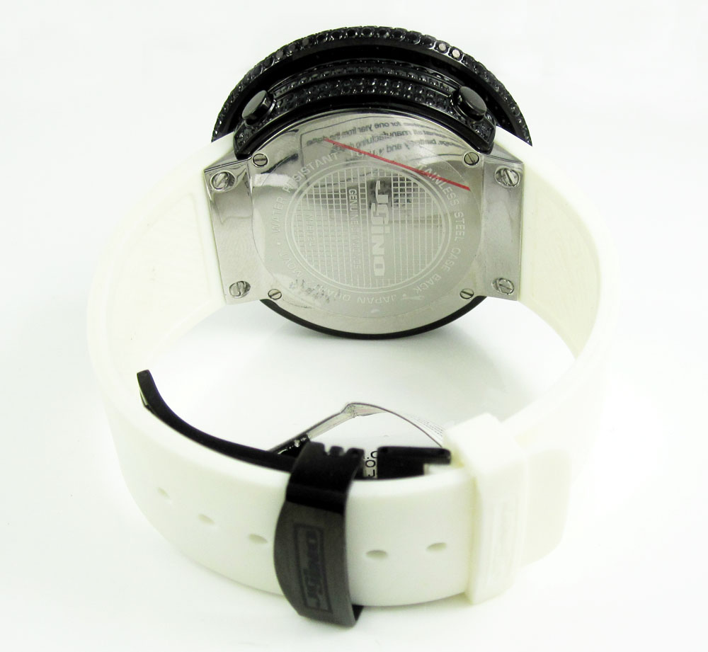 Mens black cz jojino digital watch 10.00ct - Image 7