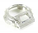White stainless steel cz g-shock case dw-6900 3.00ct