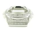 White stainless steel cz g-shock case dw-6900 3.00ct