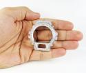 White stainless steel cz g-shock case dw-6900 3.00ct